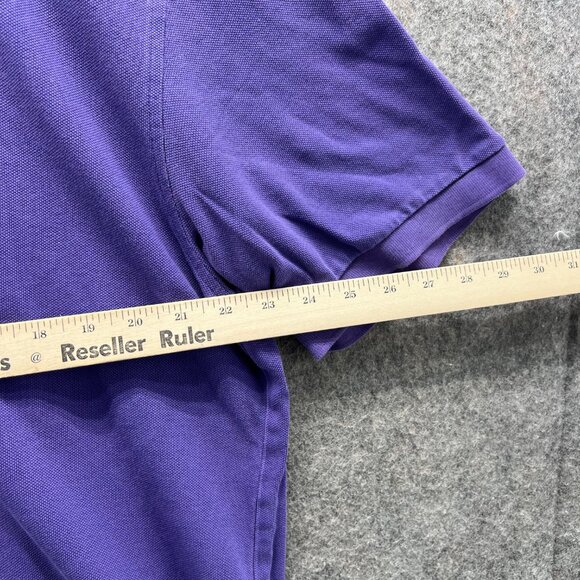 Brooks Brothers Polo Shirt Mens XL Purple 346 Mesh Preppy Dress Original Fit - Picture 5 of 12